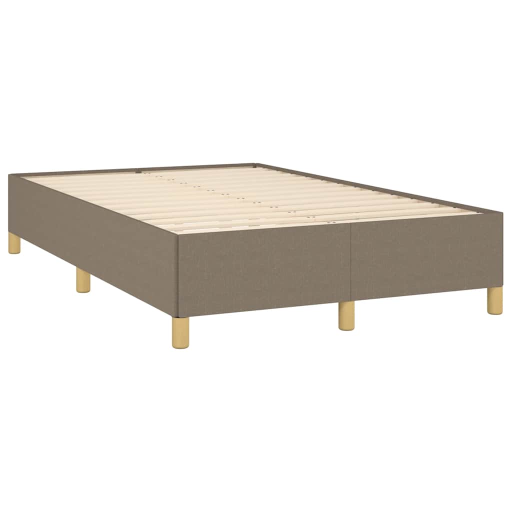 Boxspring met matras stof taupe 120x190 cm – afbeelding 4