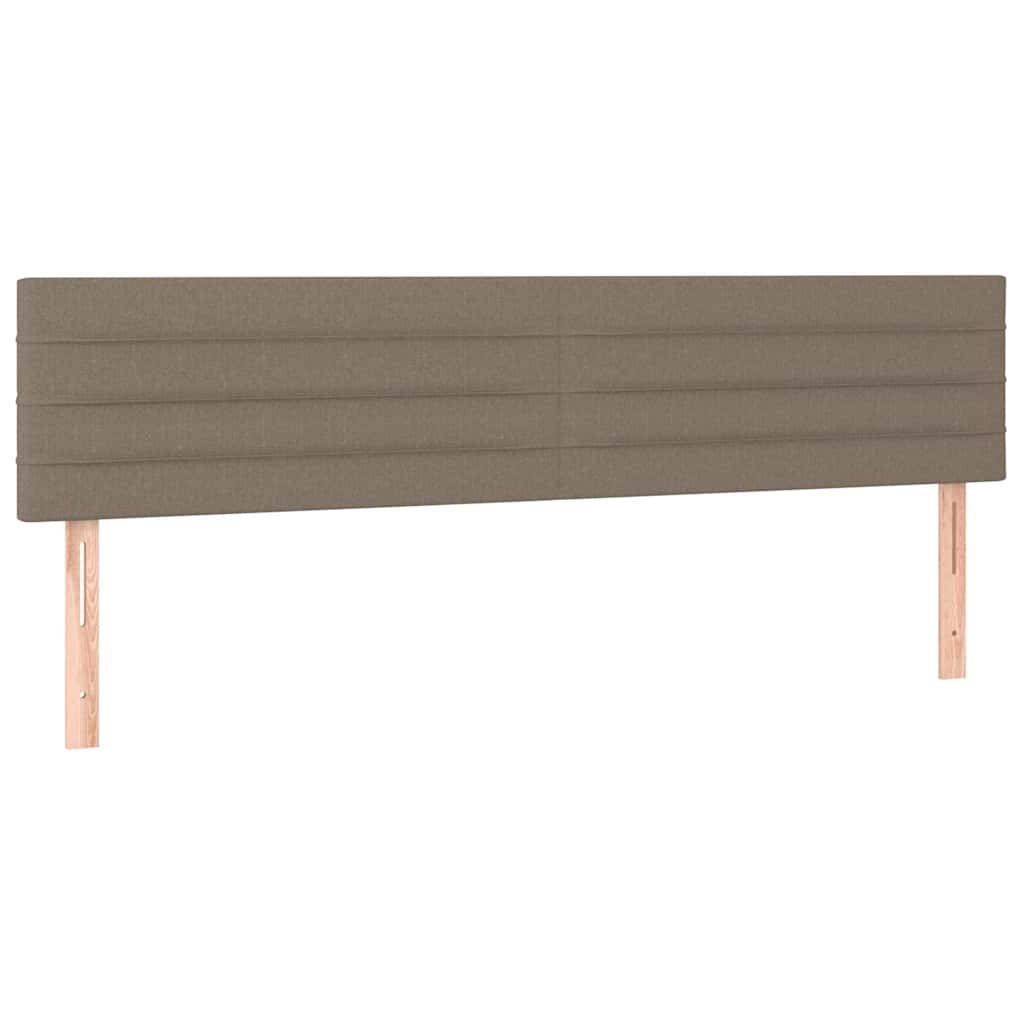 Boxspring met matras stof taupe 120x190 cm – afbeelding 7