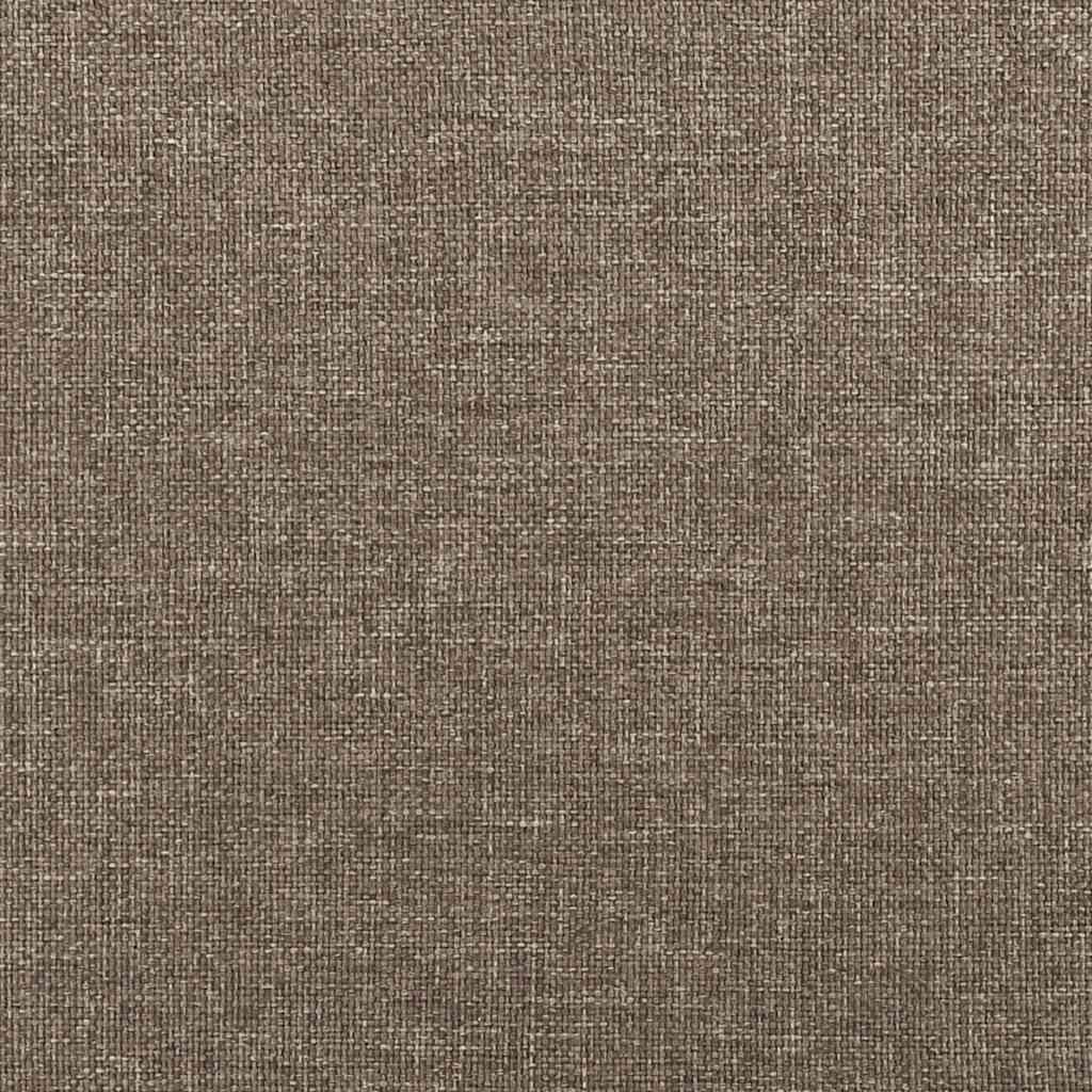 Boxspring met matras stof taupe 120x190 cm – afbeelding 9