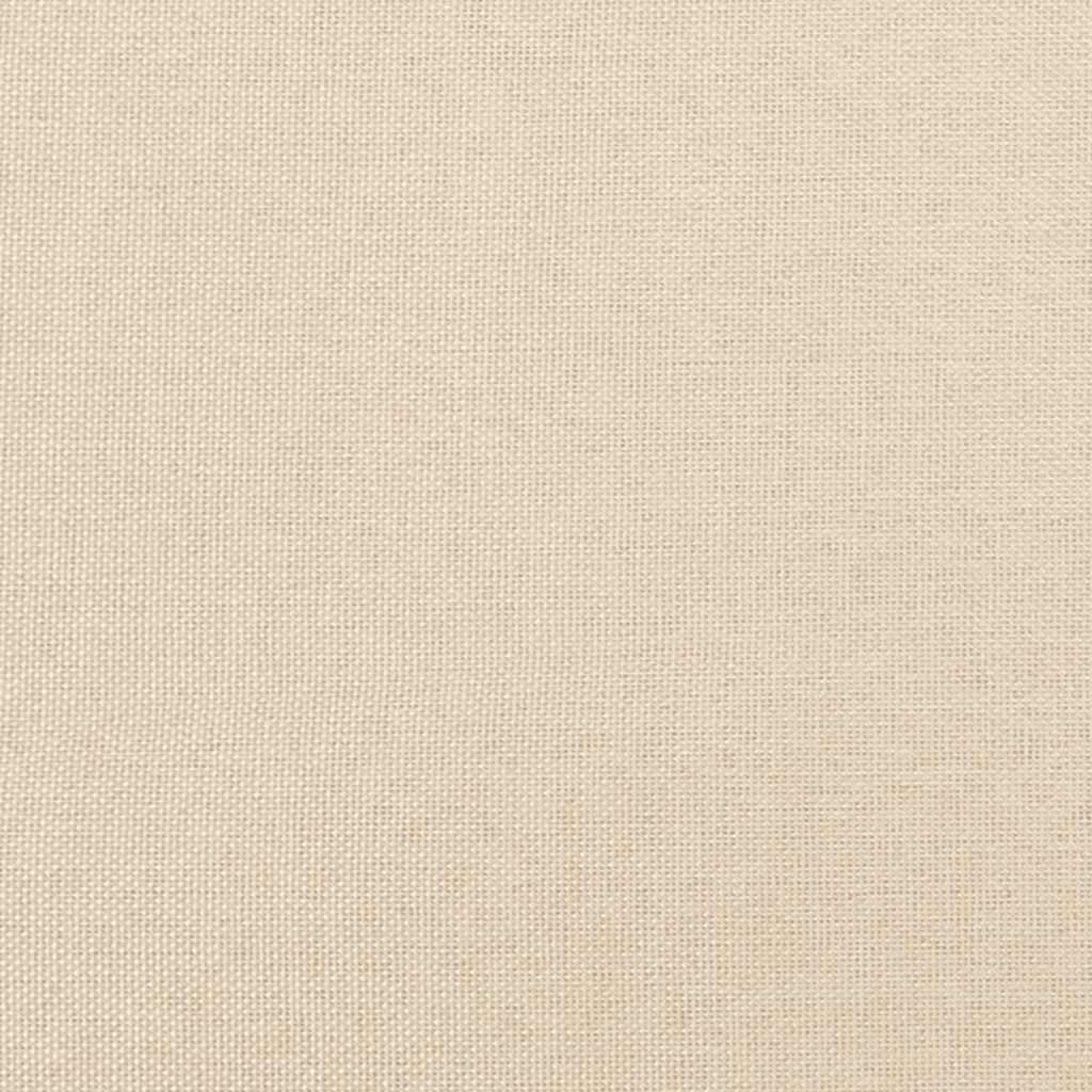 Boxspring met matras stof crèmekleurig 120x190 cm – afbeelding 9
