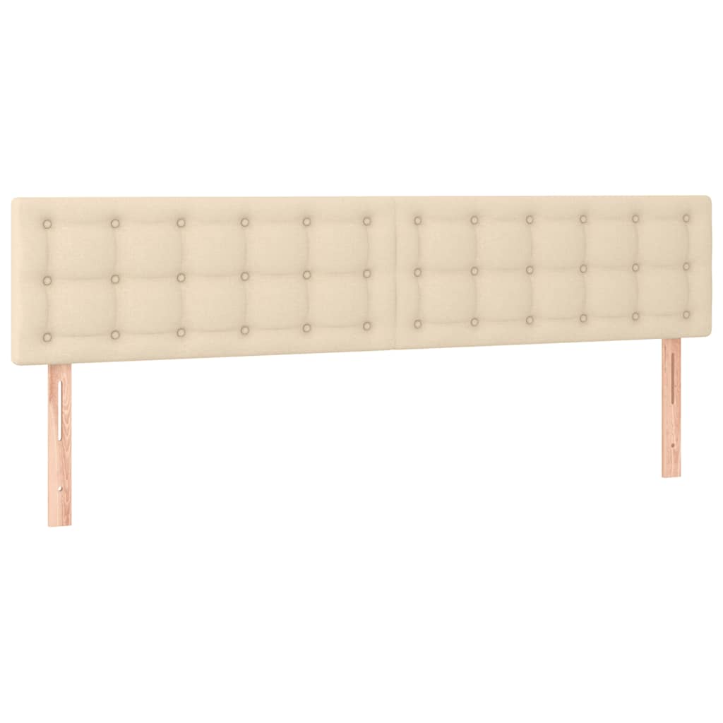 Boxspring met matras stof crèmekleurig 120x190 cm – afbeelding 7