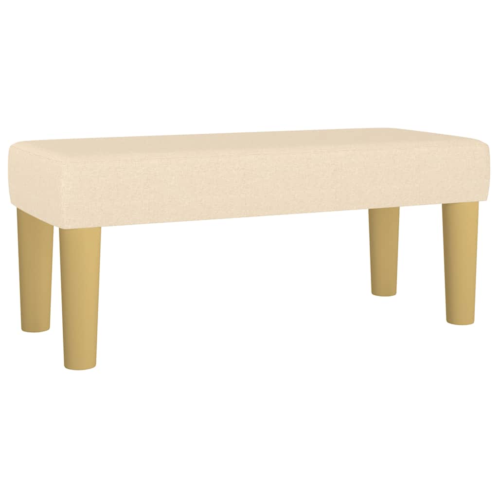 Boxspring met matras stof crèmekleurig 120x190 cm – afbeelding 8