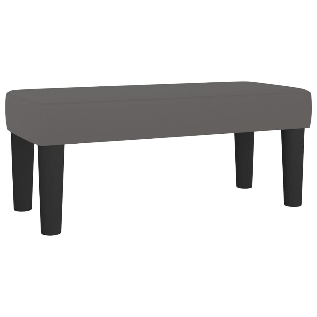 Boxspring met matras kunstleer grijs 120x190 cm – afbeelding 8
