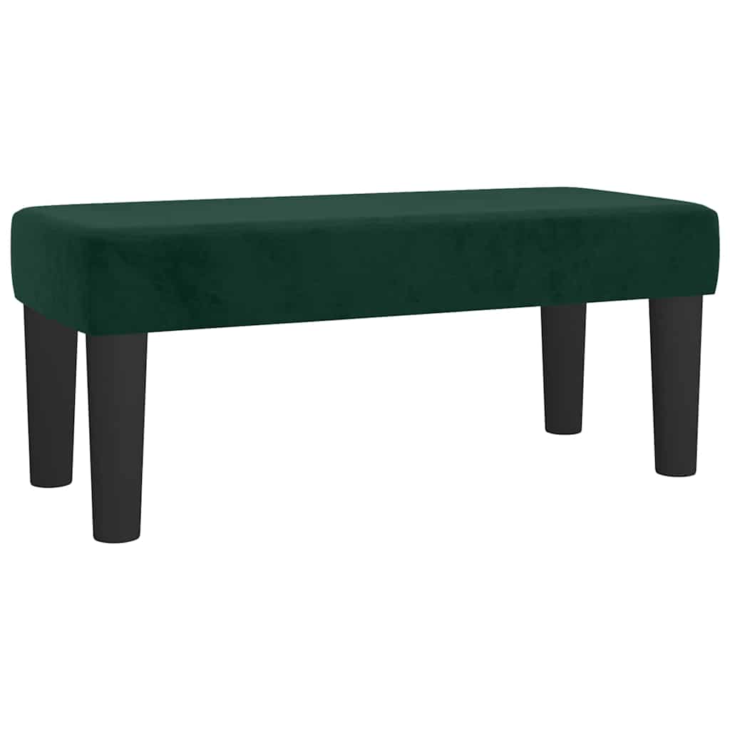 Boxspring met matras fluweel donkergroen 120x190 cm – afbeelding 8