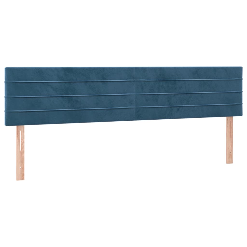 Boxspring met matras fluweel donkerblauw 120x190 cm – afbeelding 7