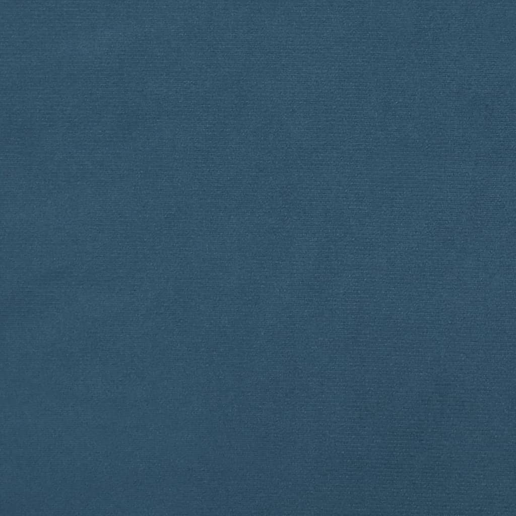 Boxspring met matras fluweel donkerblauw 120x190 cm – afbeelding 9