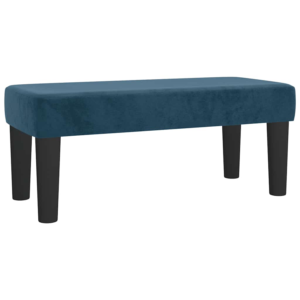 Boxspring met matras fluweel donkerblauw 120x190 cm – afbeelding 8