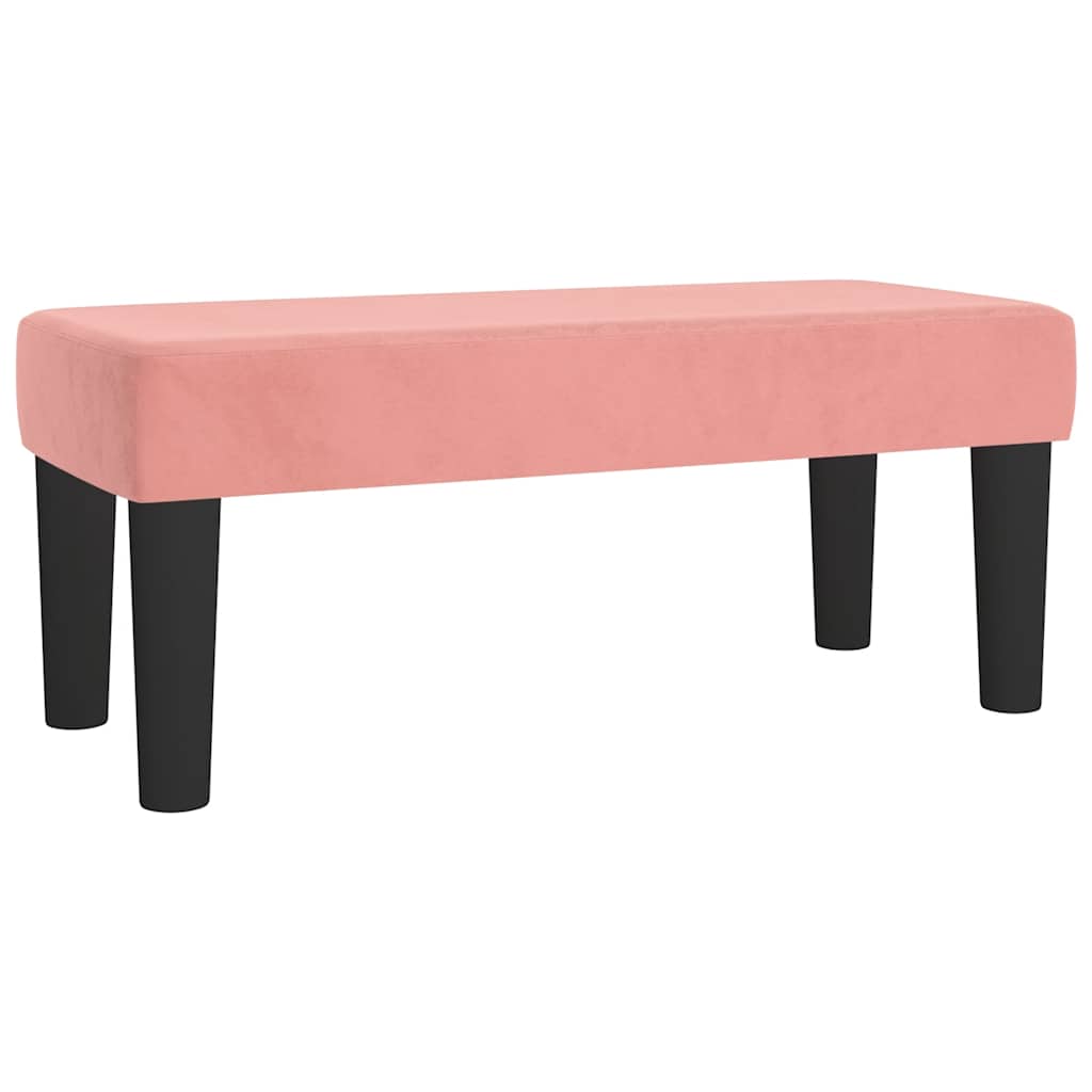 Boxspring met matras fluweel roze 120x190 cm – afbeelding 8