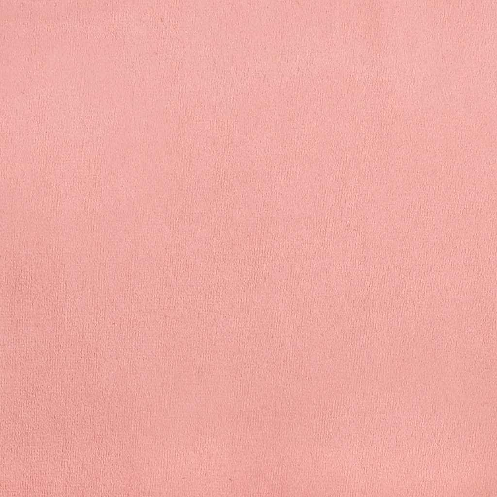 Boxspring met matras fluweel roze 120x190 cm – afbeelding 9