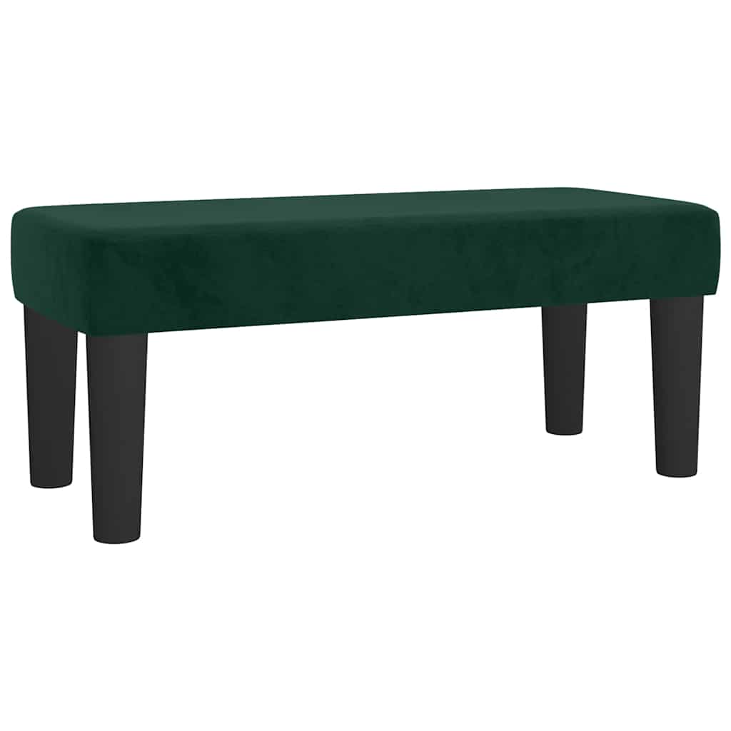 Boxspring met matras fluweel donkergroen 120x190 cm – afbeelding 8