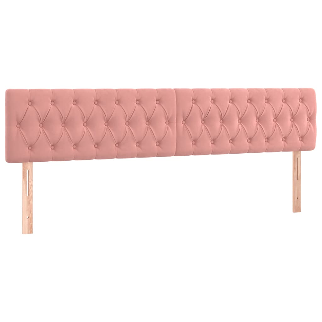 Boxspring met matras fluweel roze 120x190 cm – afbeelding 7