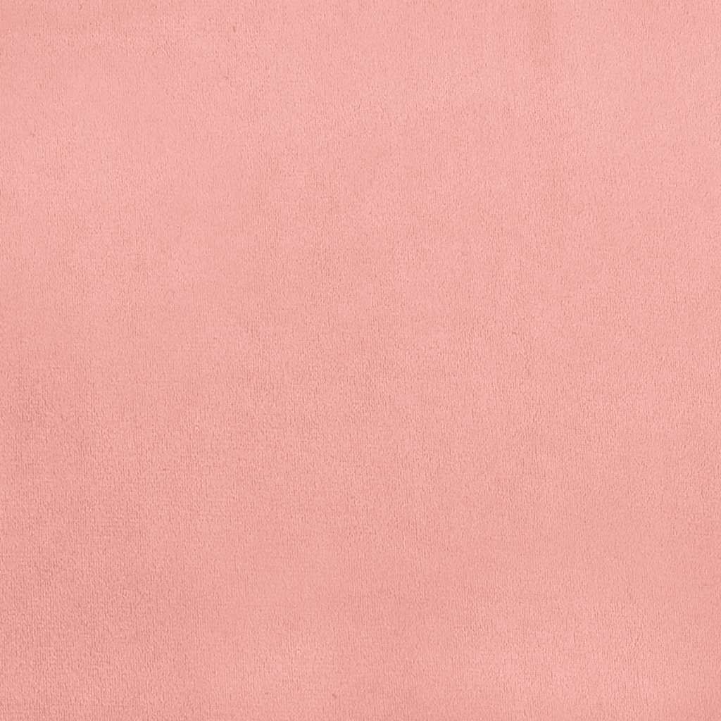 Boxspring met matras fluweel roze 120x190 cm – afbeelding 9