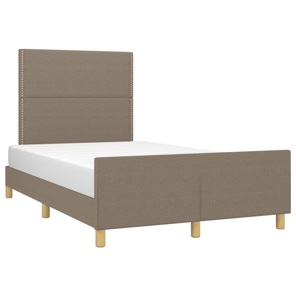 Bedframe zonder matras 120x190 cm stof taupe – afbeelding 4