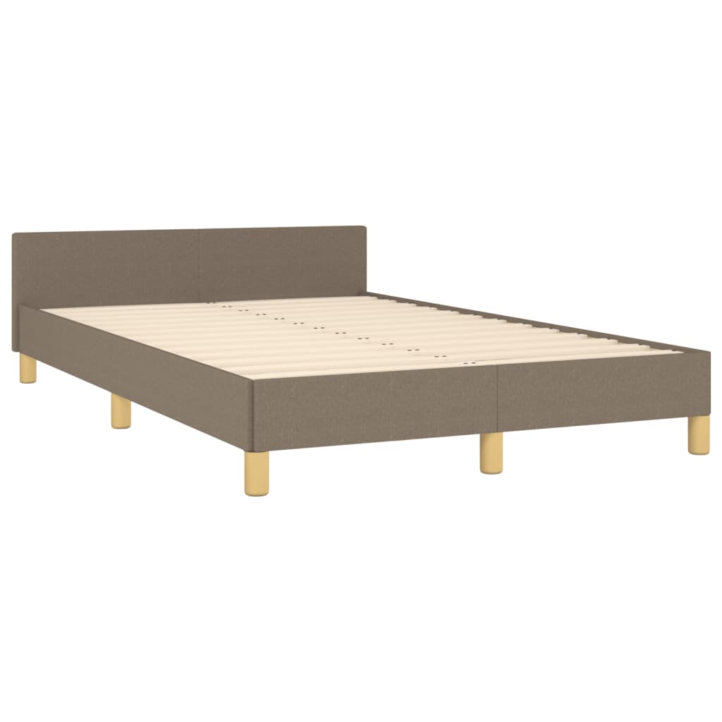 Bedframe zonder matras 120x190 cm stof taupe – afbeelding 5