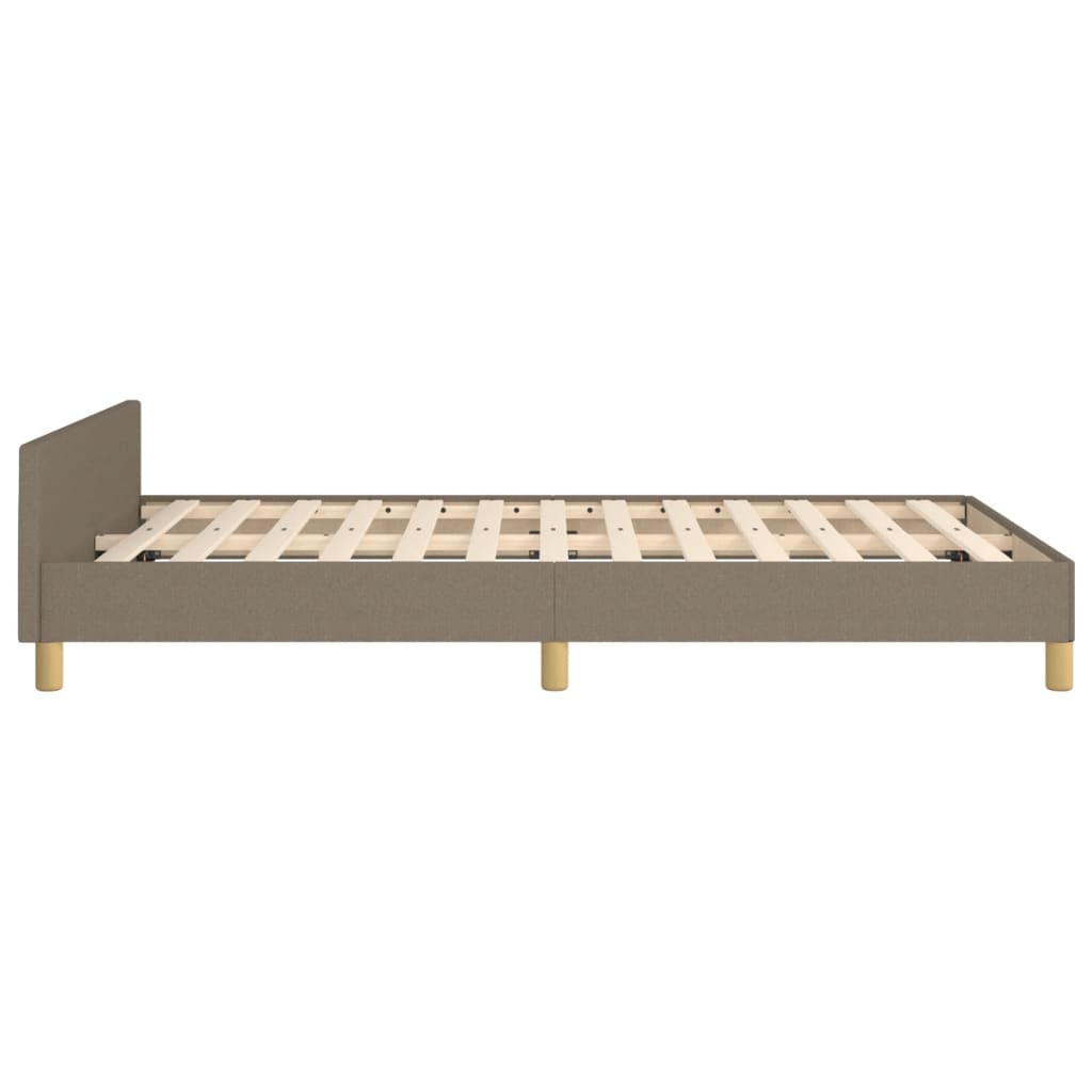 Bedframe zonder matras 120x190 cm stof taupe – afbeelding 7