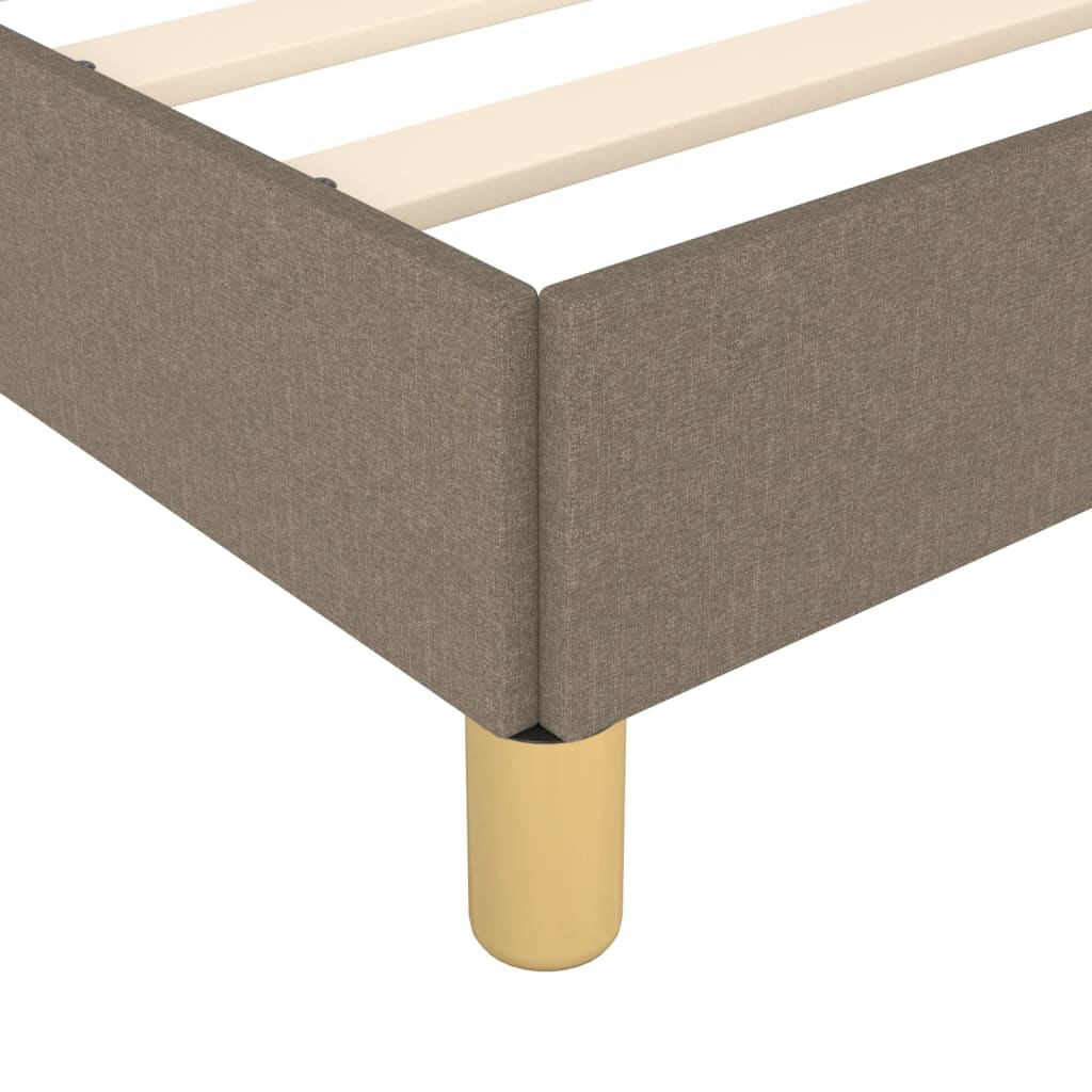 Bedframe zonder matras 120x190 cm stof taupe – afbeelding 9