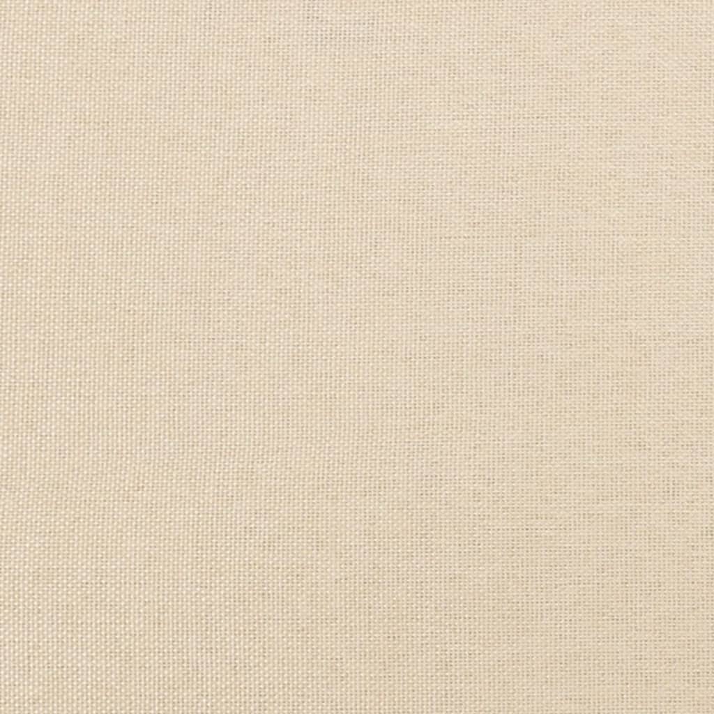 Bedframe zonder matras 120x190 cm stof crèmekleurig – afbeelding 10