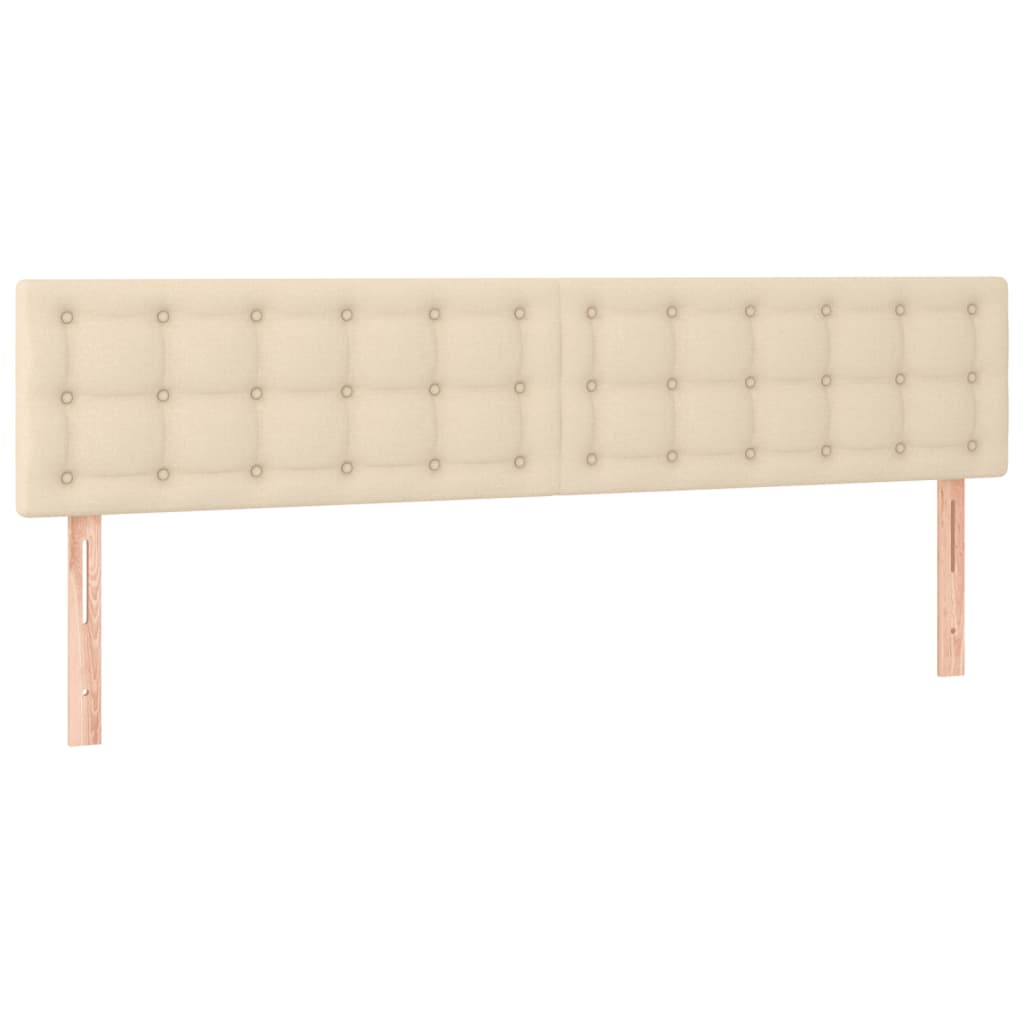 Bedframe zonder matras 120x190 cm stof crèmekleurig – afbeelding 8