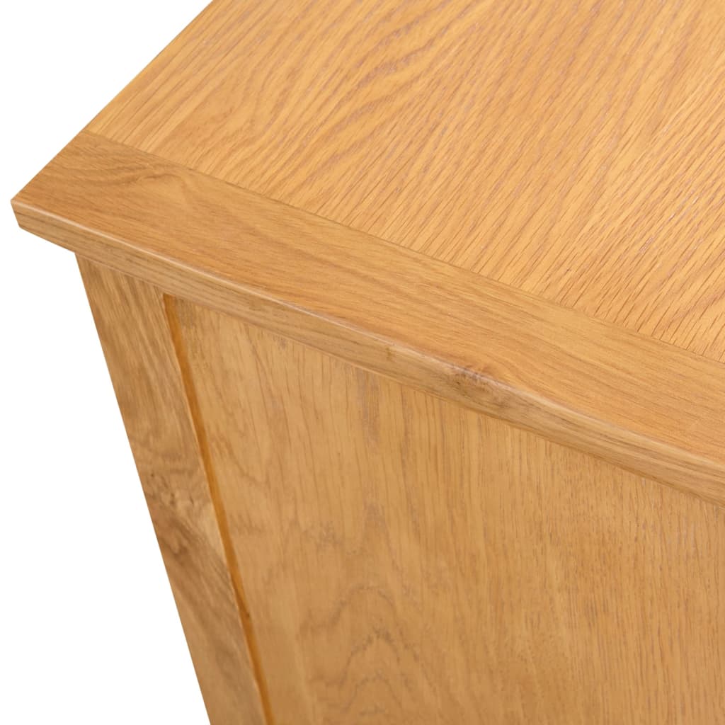 Tv-meubel 110x35x44 cm massief eikenhout – afbeelding 5