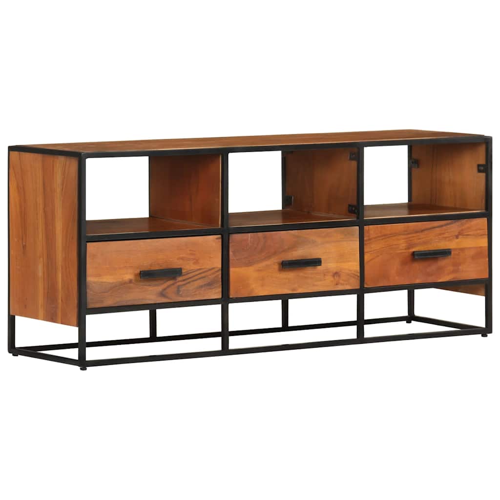 Tv-meubel 110x30x45 cm massief acaciahout – afbeelding 1