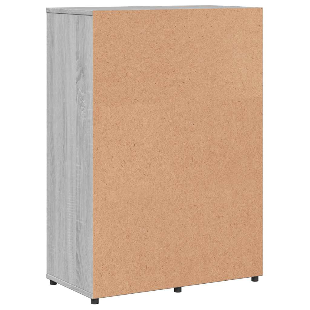 Dressoirs 2 st 60x31x84 cm bewerkt hout grijs sonoma eikenkleur – afbeelding 7