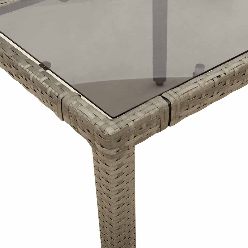 3-delige Bistroset met kussens poly rattan grijs – afbeelding 6