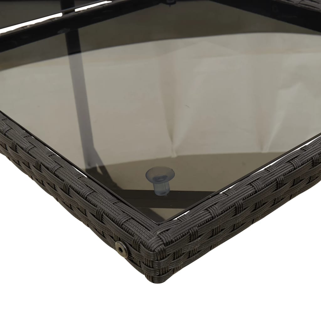 9-delige Tuinset poly rattan zwart – afbeelding 7