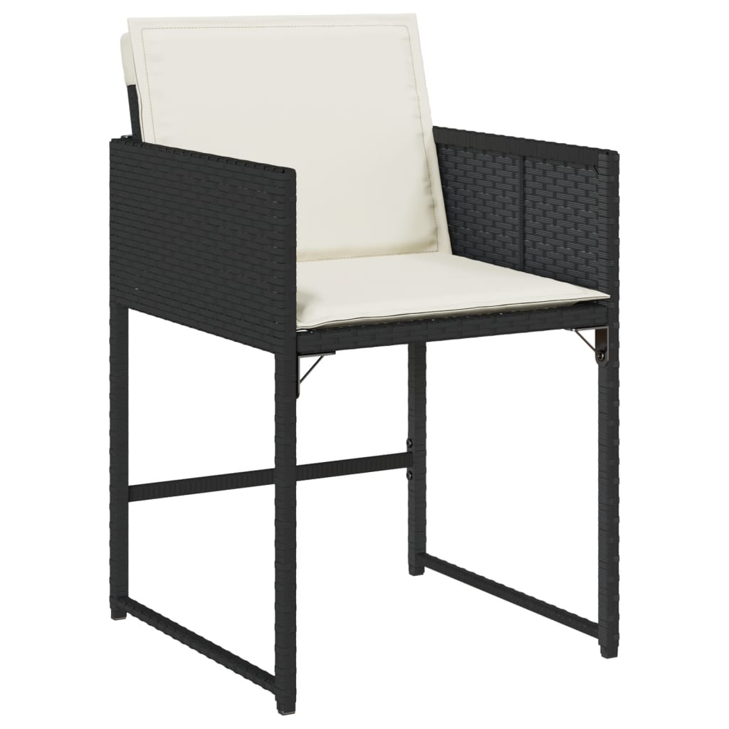 9-delige Tuinset poly rattan zwart – afbeelding 5