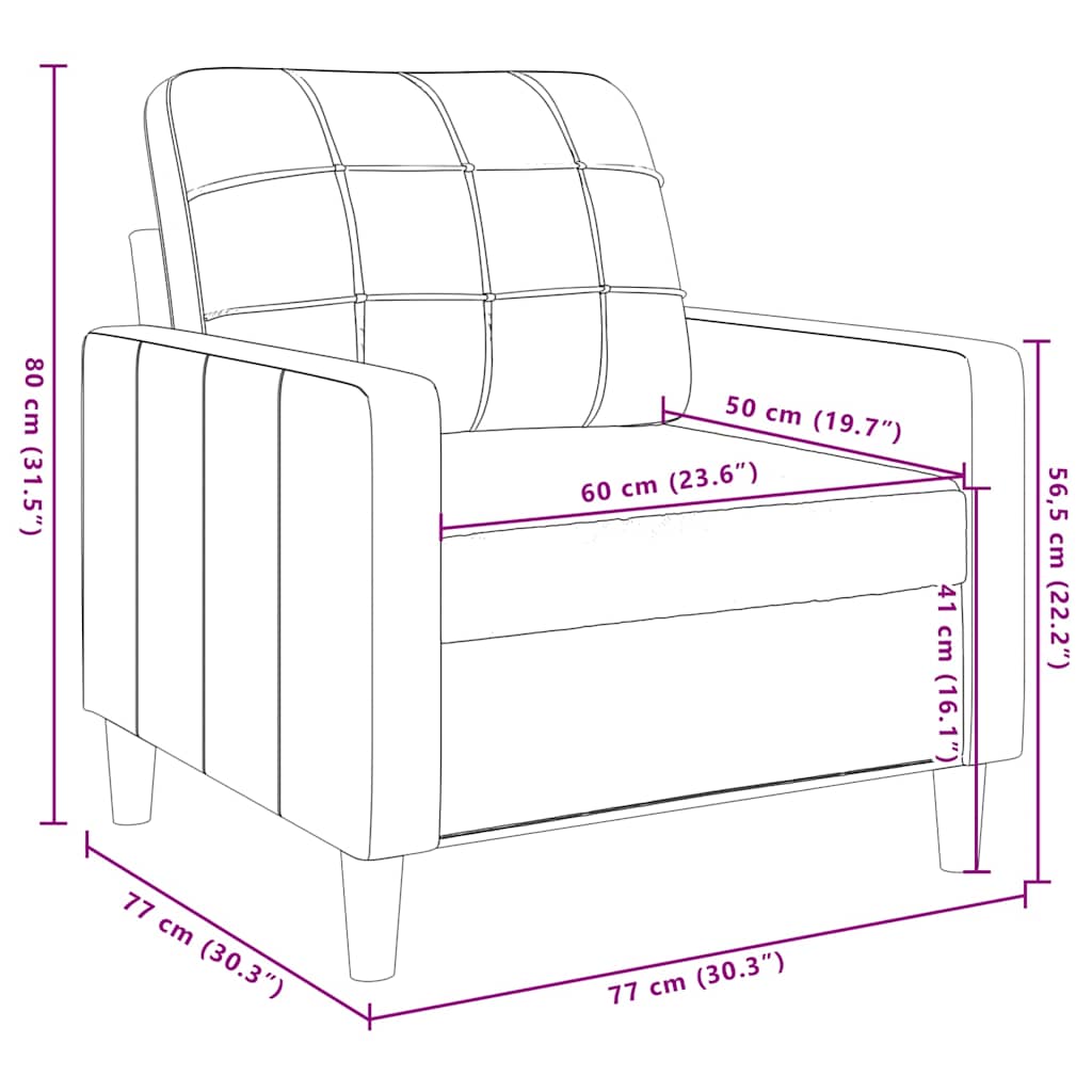 4-delige Loungeset met kussens fluweel geel – afbeelding 12