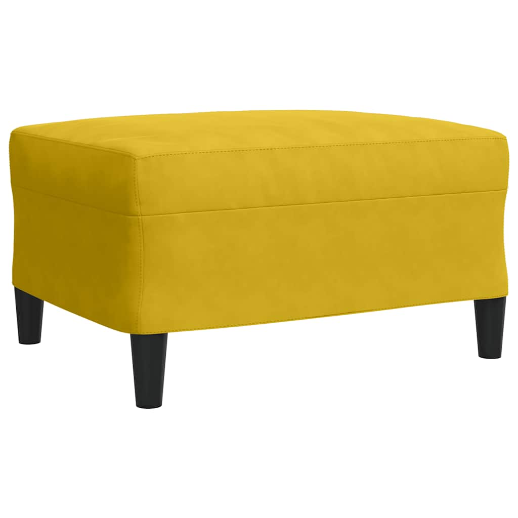 4-delige Loungeset met kussens fluweel geel – afbeelding 7