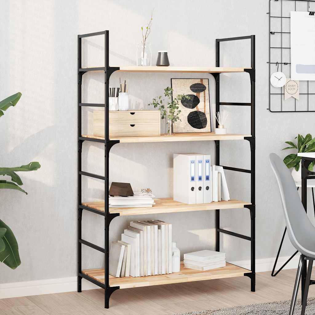 Wandschap zwevend 80x40x2 cm onbehandeld massief acaciahout – afbeelding 1