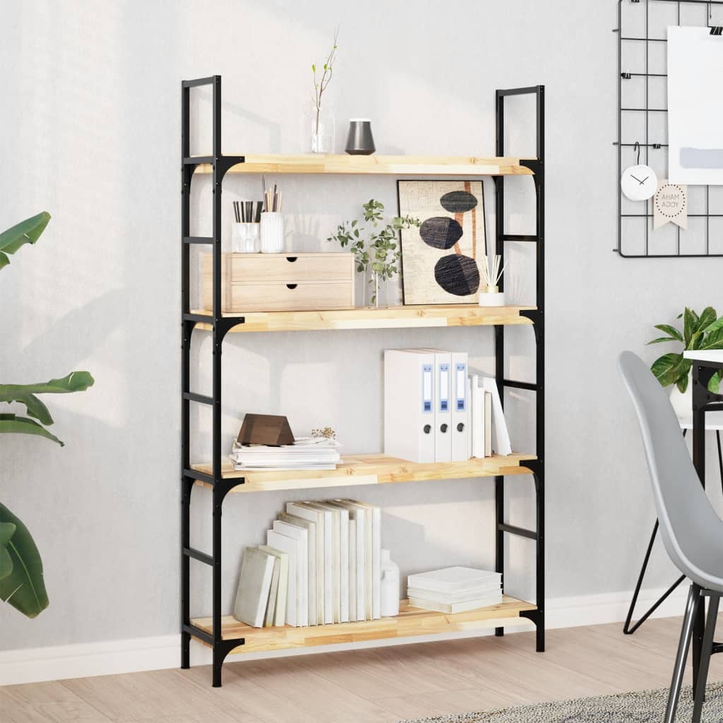 Wandschappen 3 st zwevend 80x20x4 cm onbehandeld acaciahout – afbeelding 1