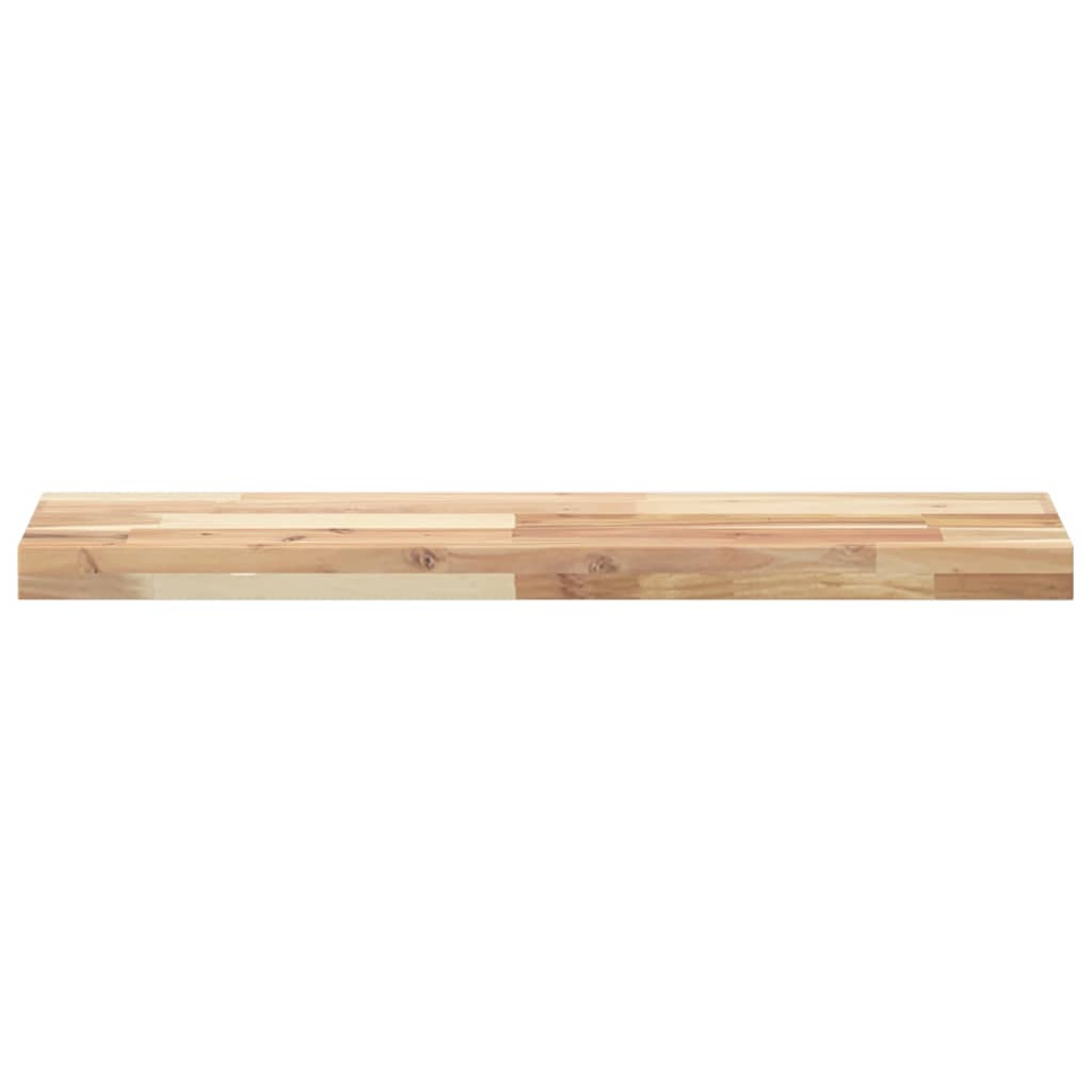 Wandschappen 3 st zwevend 80x20x4 cm onbehandeld acaciahout – afbeelding 4