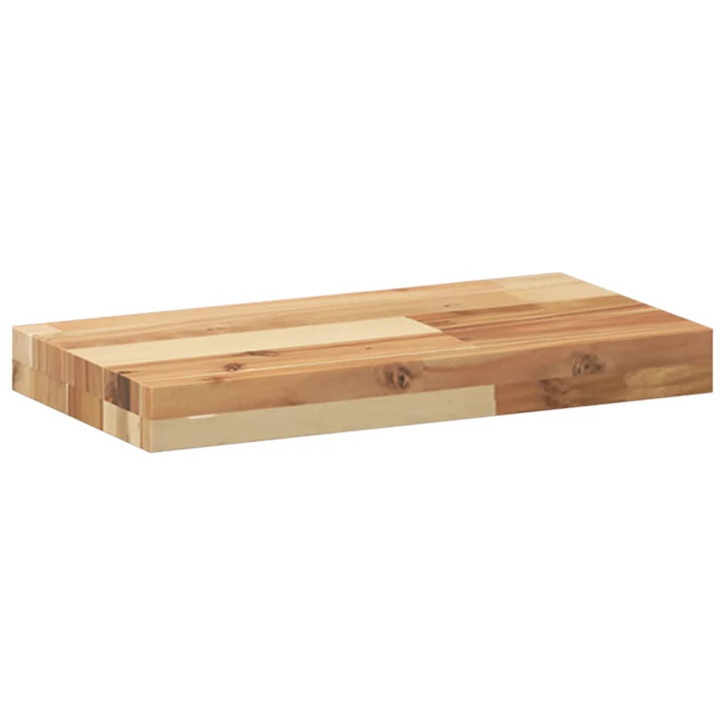 Wandschappen 4 st zwevend olieafwerking 60x20x4 cm acaciahout – afbeelding 3