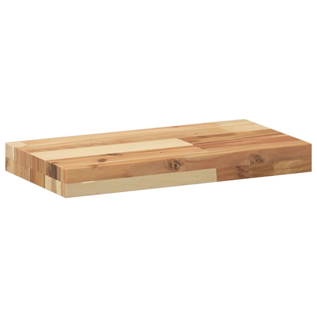 Wandschappen 4 st zwevend olieafwerking 60x20x4 cm acaciahout – afbeelding 6