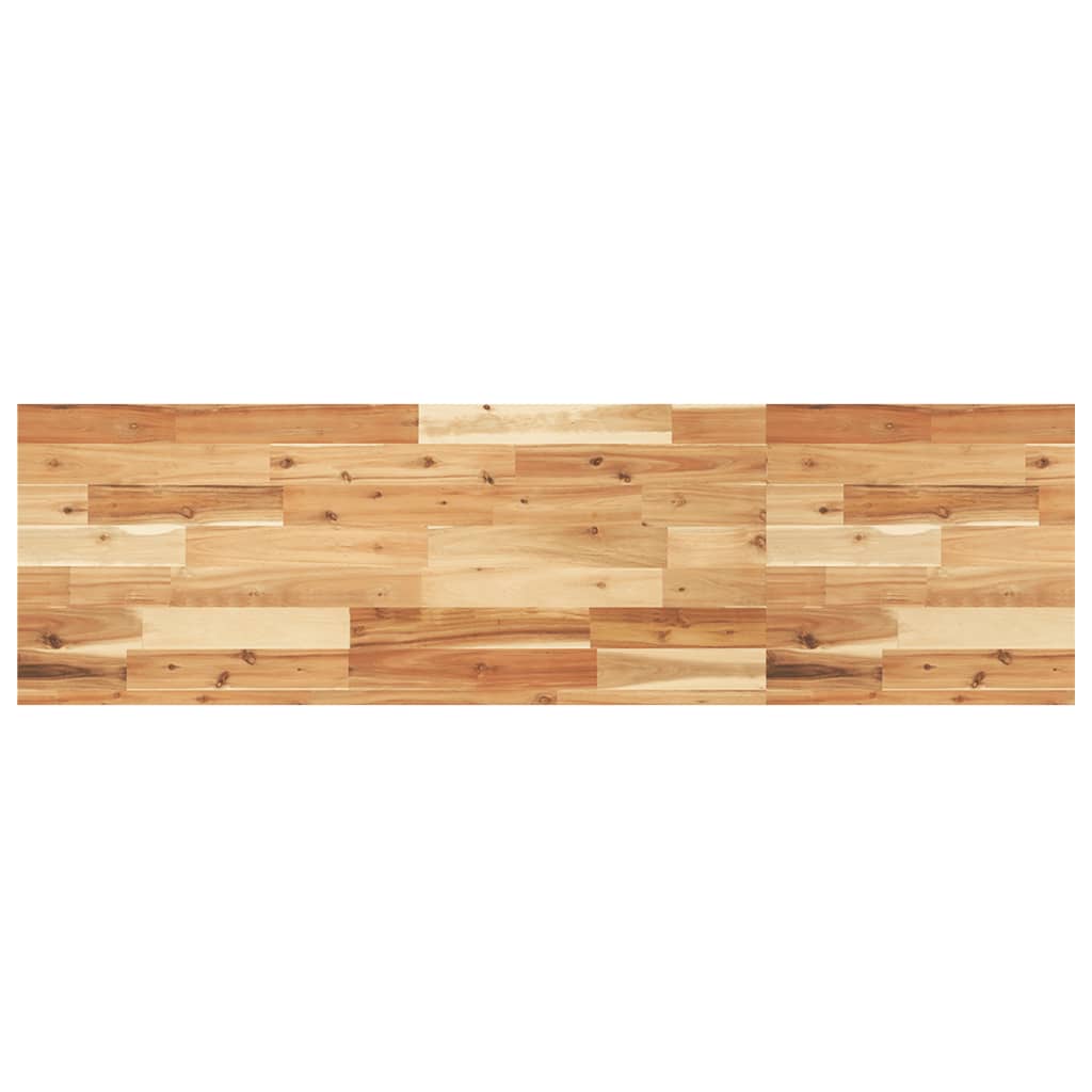 Wandschap zwevend olieafwerking 120x40x4 cm massief acaciahout – afbeelding 2
