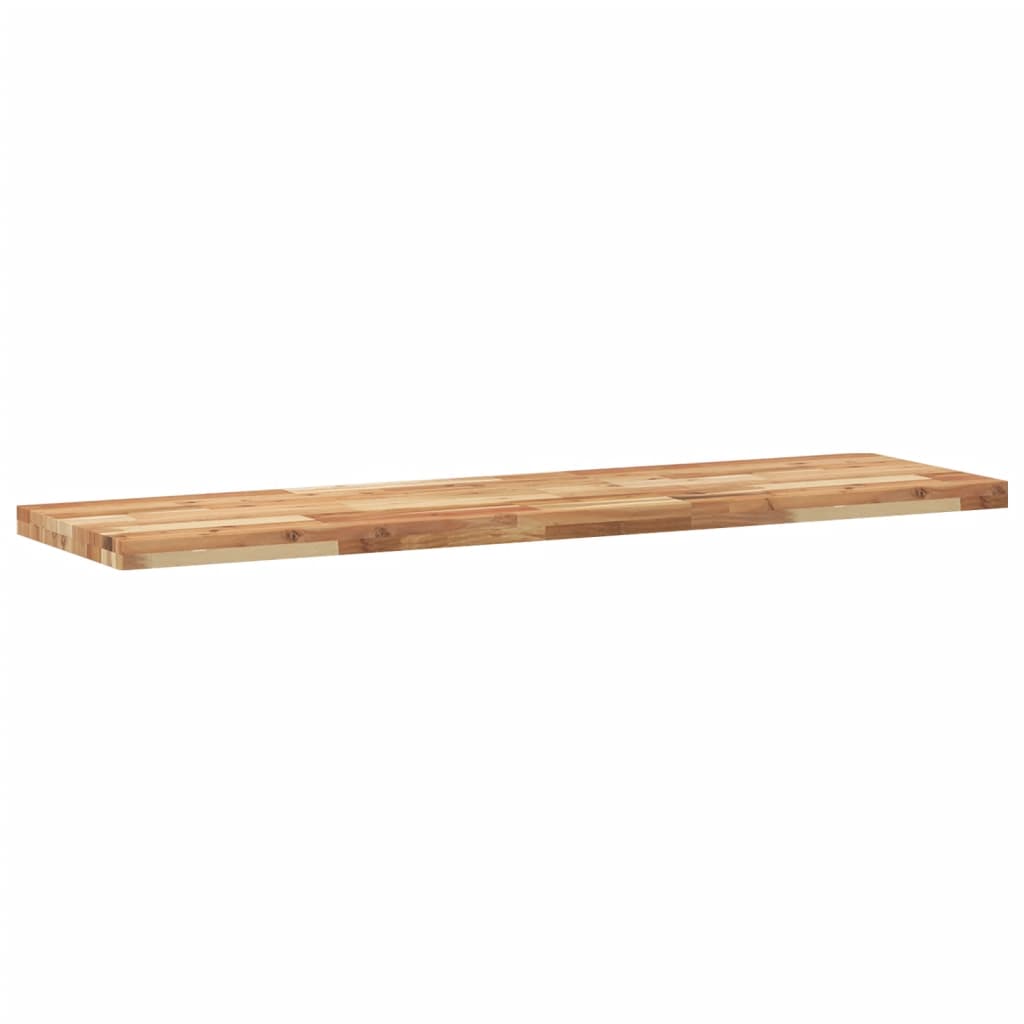 Wandschap zwevend olieafwerking 120x40x4 cm massief acaciahout – afbeelding 3