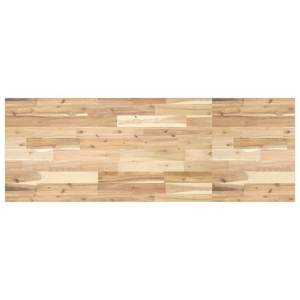 Bureaublad 160x50x2 cm onbehandeld massief acaciahout