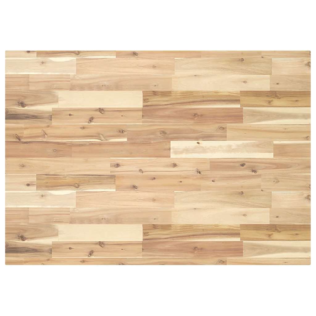 Bureaublad 120x70x4 cm onbehandeld massief acaciahout