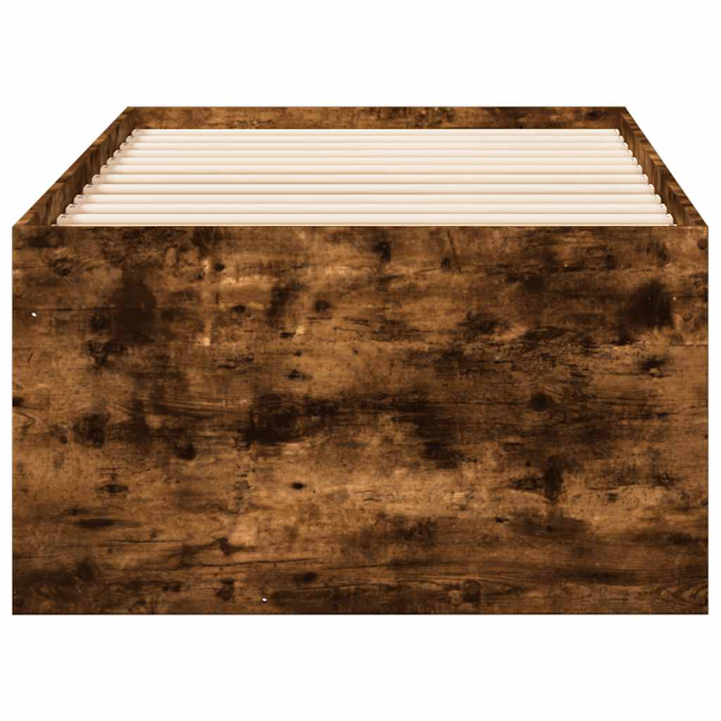 Slaapbank met lades zonder matras 90x190 cm gerookt eikenkleur – afbeelding 5