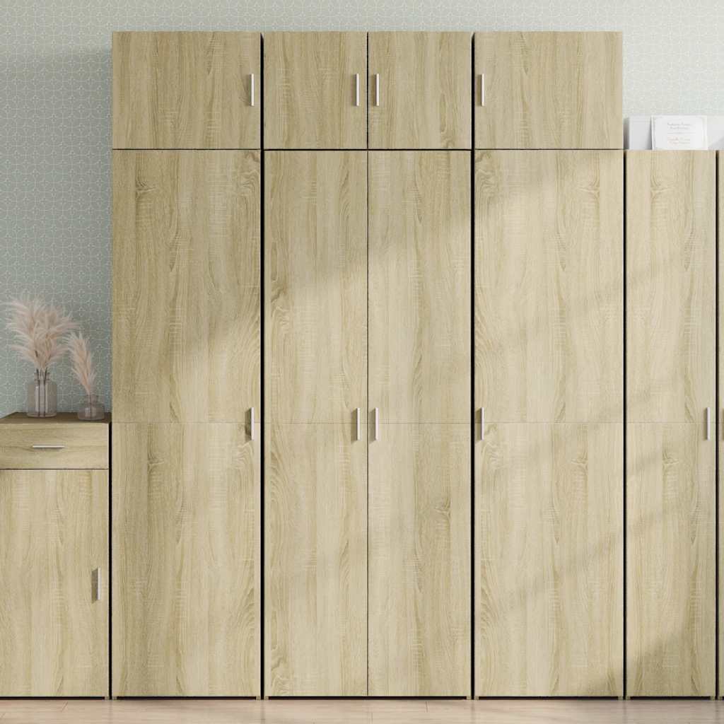 Hoge kast 70x42,5x185 cm bewerkt hout sonoma eikenkleurig