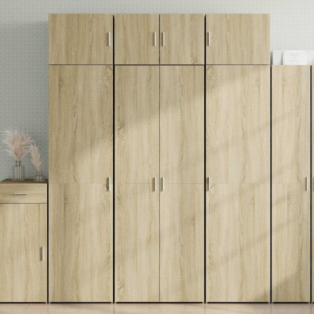 Hoge kast 70x42,5x185 cm bewerkt hout sonoma eikenkleurig