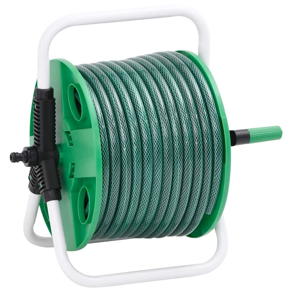 Slanghaspel met slangkoppelset 0,75" 20 m vrijstaand PVC groen