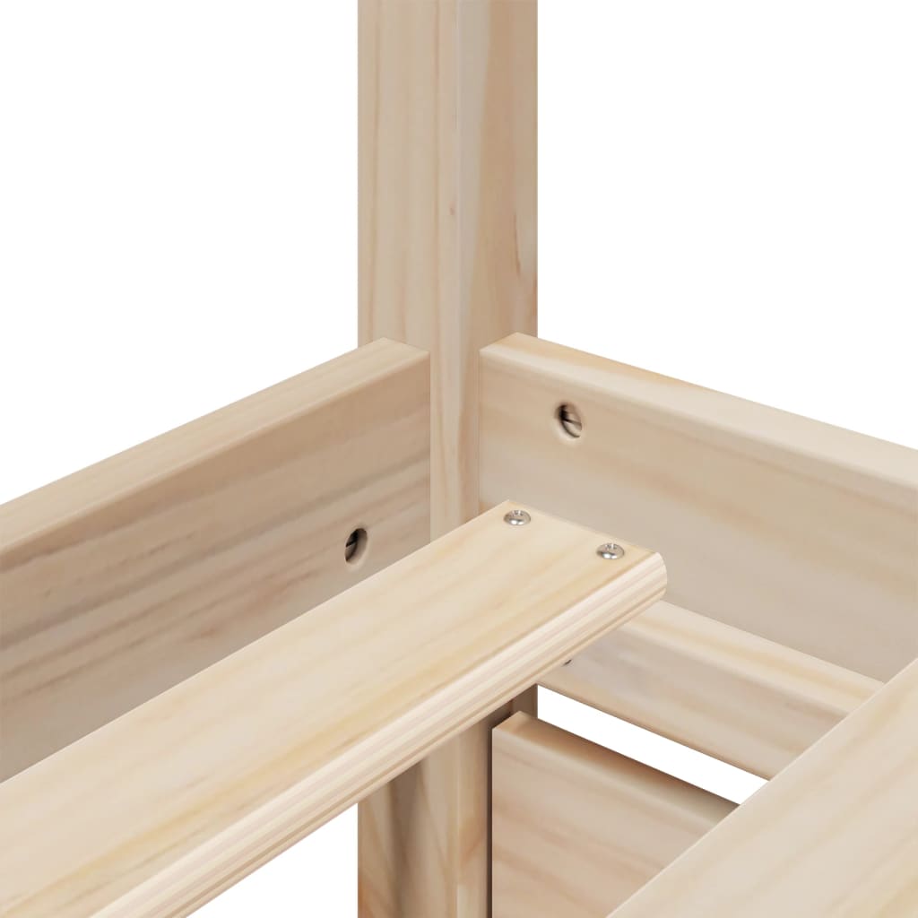 Bedframe zonder matras massief grenenhout 160x200 cm – afbeelding 8