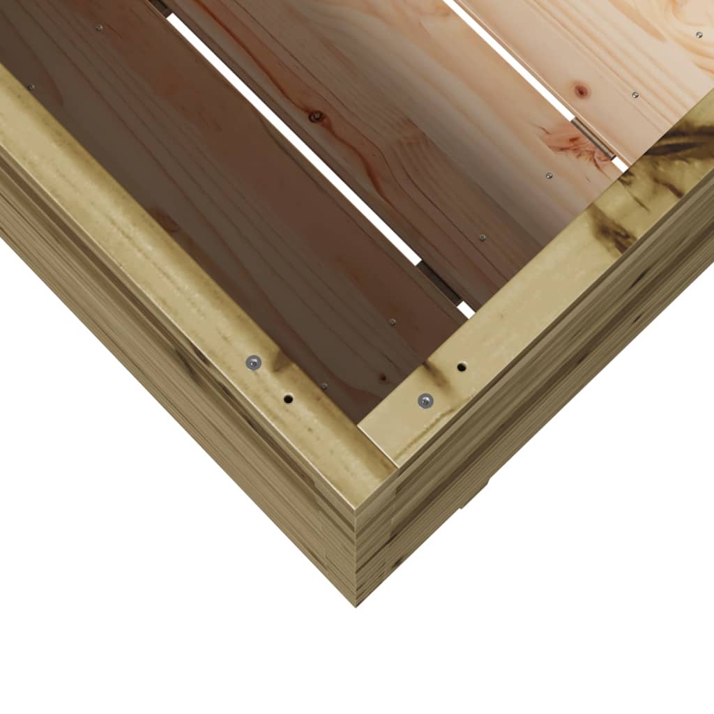 Plantenbak 90x60x72 cm geïmpregneerd grenenhout – afbeelding 8