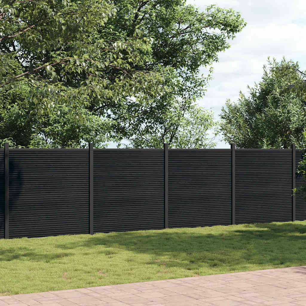 Schuttingpaneel 1218x186 cm HKC grijs
