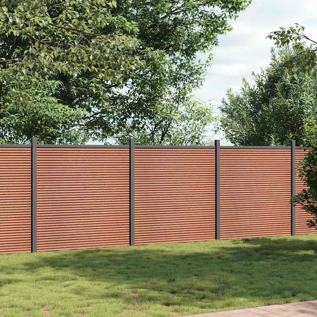 Schuttingpaneel 526x186 cm HKC bruin