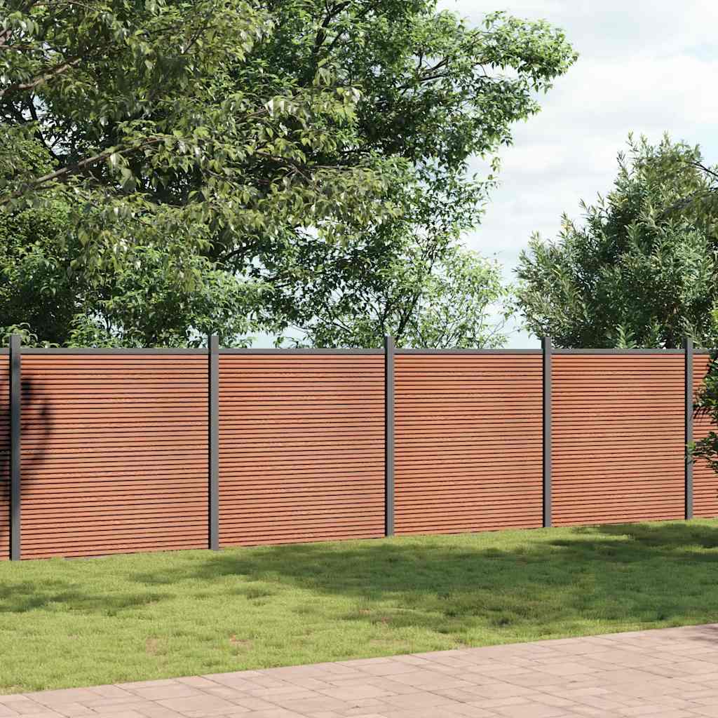 Schuttingpaneel 1564x186 cm HKC bruin