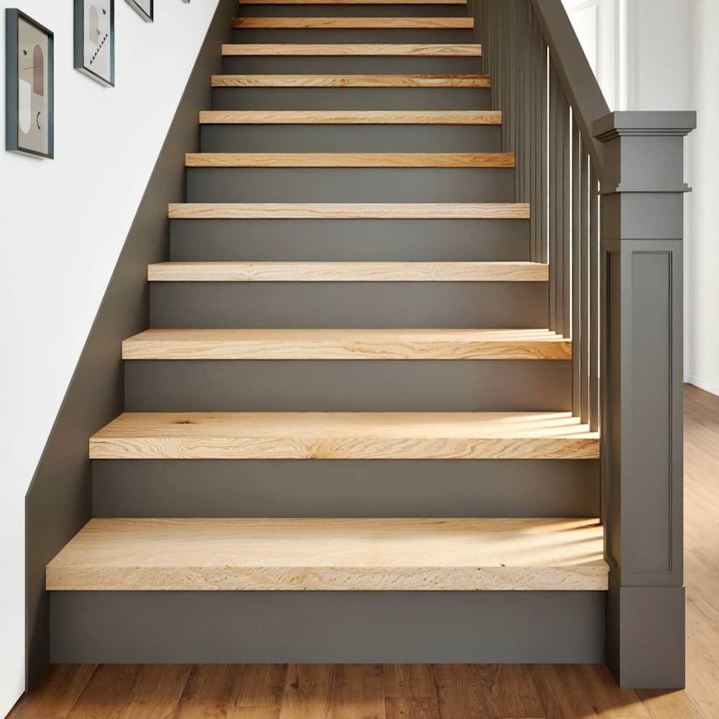 Traptreden 16 st 100x30x2 cm onbehandeld massief eikenhout