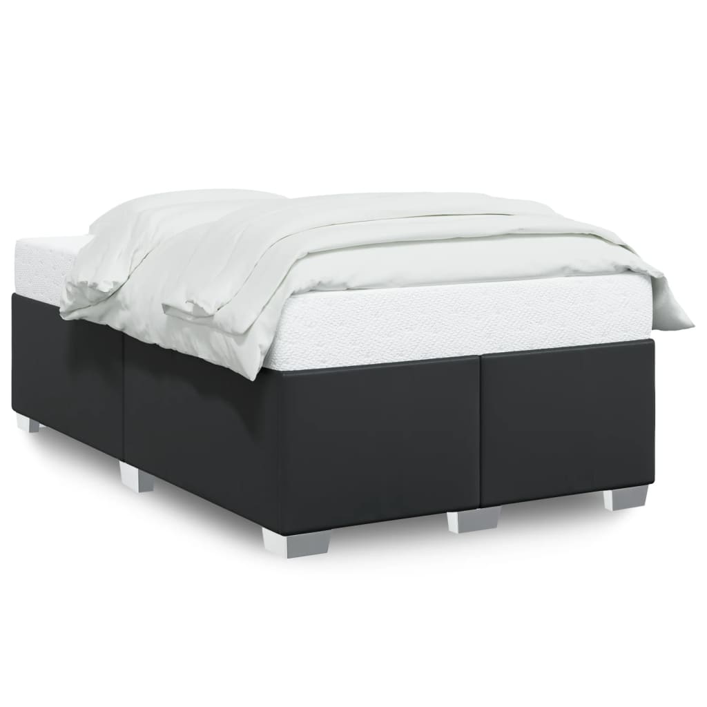 Bedframe kunstleer zwart 120x200 cm – afbeelding 2